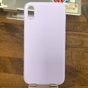 Anuck Silicone Light Purple iPhone XS Case